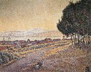 Paul Signac City Sunset oil on canvas